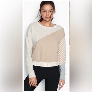 Victoria's Sport Cropped Crew Neck Sweatshirt